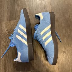 Brand New Blue Adidas Gazelle. Never Worn Blue Adidas Gazelle, Adidas Originals Shoes, Shoes Brand, Adidas Gazelle, Blue Adidas, Adidas Women, Womens Shoes Sneakers, Adidas Originals, Shoes Sneakers