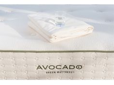 an avocado mattress with water on top