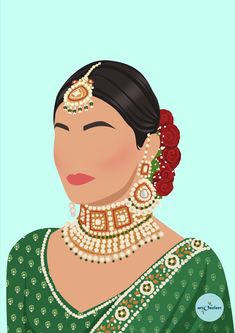 traditional bride faceless illustration Haldi Illustration, Swag Illustration, Bride Fashion Illustration, Faceless Illustration, Jewellery Illustration, Wedding Caricature, Mint Fashion