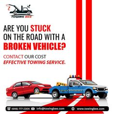 Tow-truck Picking Up Broken Down Car Broken Down Car, Motorcycle Towing, Car Towing, Flatbed Towing, Towing Company, Towing Service, Food Poster Design, Roadside Assistance, Tow Truck