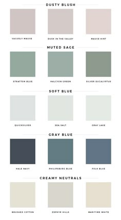 the different shades of gray paint