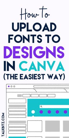 how to upload fonts to designs in canva the easy way - featured