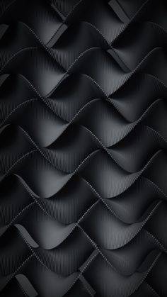 an abstract black background with wavy lines