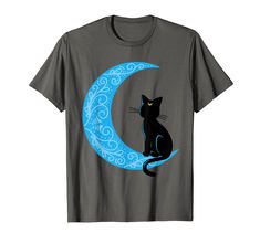 PRICES MAY VARY. Solid colors: 100% Cotton; Heather Grey: 90% Cotton, 10% Polyester; All Other Heathers: 50% Cotton, 50% Polyester Imported Pull On closure Machine Wash Great black cat design for cat lovers! Design features crescent moon and black cat with crescent moon on its head. Also great for Sailor fans and astrology too! Gift it to someone who has a cat pet! Great for Halloween, parties and sleepovers This Black Cat Mom Crescent Moon Sailor T-Shirt is a must have for fans of crescent moon Black Cat Design, Cat Mom Shirts, Mama T Shirt, Cat Pet, Shirt Store, Vneck Tshirt Women, Cat Design, Cat Mom, Pharmacy Gifts