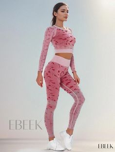 Ebeek - Womens Activewear Set: High-Performance 3-Piece Yoga Sports Bundle - Rapid Dry, Breathable Knit Slim Yoga Top, Hollow Back Tank Top, and High-Waisted Running Leggings High Stretch Moisture-wicking Sportswear Set, Moisture-wicking High Stretch Sports Set, Moisture-wicking Fitted Long Sleeve Set, Fitted Long Sleeve Moisture-wicking Set, Compression Sportswear Sets For Training, Breathable Stretch Sportswear Sets, Stretch Long Sleeve Training Sets, Fitted Sportswear Sets For Training, Fitted Training Sets