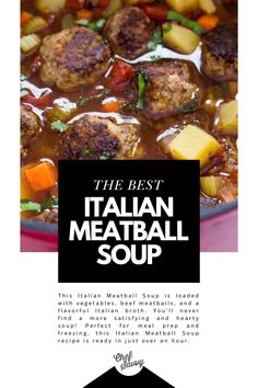 the best italian meatball soup recipe