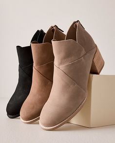 EILEEN FISHER Bento Boots | Garnet Hill Shop Boots, Short Boot, Nubuck Leather, Short Boots, Boot Shop, Casual Boots