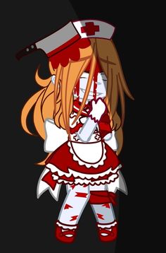 Gacha Gore Oc, Halloween Gacha Life Outfits, Gacha Gore, Clown Clothes