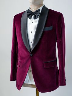 A men's bespoke velvet tuxedo blazer with a sleek shawl lapel and button closure. Perfect for weddings, cocktail events, prom, and groom or groomsmen's attire. Luxuriously tailored for a sharp, elegant look, making it a standout gift for him on special occasions. Features - Spread Collar  - Embroidered  - Rhinestone  - Eagle Theme   - Button Closure At Magnate Artisans, we believe that fashion is an art form, and your wardrobe is a canvas. Our custom-made clothing service is designed to bring yo Velvet Tuxedo, Christmas Attire, Tuxedo Blazer, Custom Made Clothing, Wedding Cocktail, Groomsmen Attire, Wedding Cocktails, Party Wear Dresses, Gift For Him