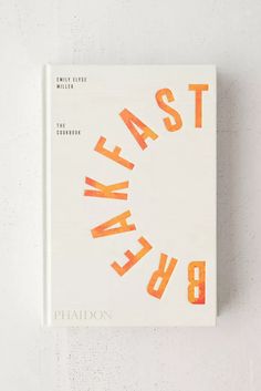 an orange and white book with the words eat east on it's front cover