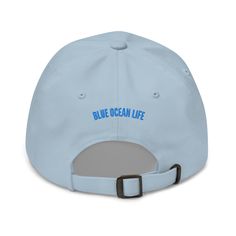 Help raise awareness about the healing powers of the ocean with our signature Healing Wave design. This one's got a low profile with an adjustable strap and curved visor.• 100% chino cotton twill• Unstructured, 6-panel, low-profile• 6 embroidered eyelets• 3 ⅛” (7.6 cm) crown• Adjustable strap with antique buckle $1 from every item purchased is donated to the International Surf Therapy Organization (ISTO).This product is made especially for you as soon as you place an order, which is why it takes us a bit longer to deliver it to you. Making products on demand instead of in bulk helps reduce overproduction, so thank you for making thoughtful purchasing decisions! Size guide A (inches) B (inches) C (inches) D (inches) One size 23 ⅝-24 ⅜ 4 ¾ 2 ¾ 7 ½ Light Blue Cap One Size Fits Most, Light Blue Adjustable Baseball Cap With Curved Brim, Adjustable Light Blue Curved Brim Baseball Cap, Light Blue Adjustable Curved Brim Baseball Cap, Light Blue One Size Baseball Cap, Blue Flat Brim Dad Hat One Size Fits Most, Light Blue One Size Fits Most Baseball Cap, Blue Flat Brim Dad Hat One Size, Blue Dad Hat With Flat Brim, One Size