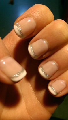 Wedding Nails French, Summer Gel Nails, Short Gel Nails, French Nail Designs, Super Nails, Gel Nail Designs