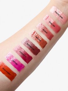 withSimplicity natural lipgloss swatches on arm Natural Lipgloss, Lipgloss Swatches, Cracked Lips