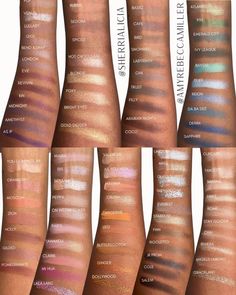 Seint had eyeshadows to flatter any skin tone #eyeshadow #womenofcolor #woc #easyeyemakeup Seint Eyeshadow Swatches, Maskcara Makeup, Simple Eye Makeup, Shimmer Eyeshadow, Lower Lashes, Makeup Tools Brushes