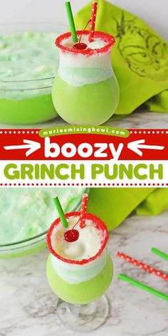 Looking for easy holiday drinks? This alcoholic punch recipe is a fun party cocktail! With a combo of lime sherbet and a kick of vodka, this Boozy Grinch Punch is festive and delicious. Pin this for later! The Grinch Punch Alcohol, Nurse Theme Alcohol Drinks, Xmas Party Drinks Alcohol, Alcoholic Grinch Punch Recipe, Grinch Liquor Drink, Grinch Inspired Alcohol Drinks, Spiked Grinch Punch, Non Alcoholic Grinch Drink, Non Alcoholic Grinch Punch