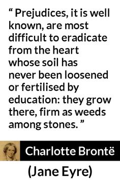 charlotte bronte's quote about pride and love for jane eyre, who is