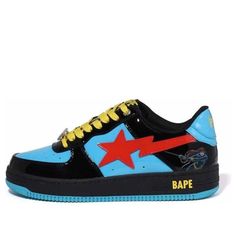 0ZXSHM191907J-BKK Bape Marvel, Captain America Shoes, Bape Star, Bapesta Shoes, Bape Sneakers, Bape Shoes, Marvel Black Widow, Fire Clothes, Bape Sta