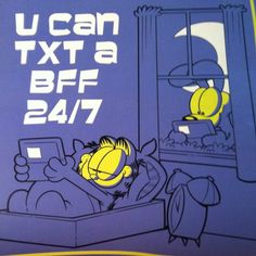 an advertisement for the u can txt a bff 24 / 7 / 17