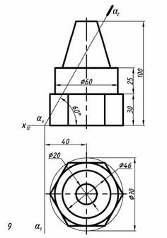 the drawing shows an image of two different types of fittings