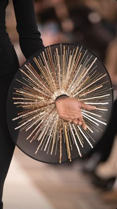 Spiked Leather Jacket, Schiaparelli Couture, Mad Hat, Geometric Fashion, Runway Fashion Couture, Gold Aesthetic, Fashion Details