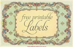 a sign that says free printable labels