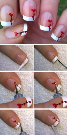 Heart Flower | 15 Easy Valentines Day Nail Designs for Short Nails | DIY Wedding Nail Art Ideas for Spring Diy Wedding Nails, Super Cute Nails, Valentine Nail Art, Nail Designs Tutorial, Nail Designs Valentines, Super Nails, Nail Art Wedding, روتين العناية بالبشرة, Ideas Nails