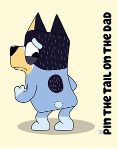 a cartoon dog wearing a blue shirt with the words, don't be afraid to see