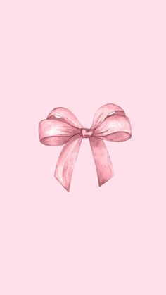 a pink bow on a pink background