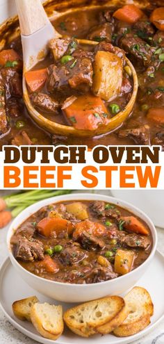 this dutch oven beef stew is an easy and delicious meal