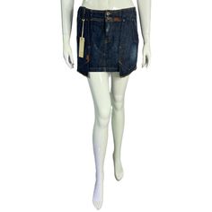 Incredible early 2000 denim mini skirt from Diesel.  We love the large front panel giving a pleated shape. This is the perfect Y2K mini skirt! Why we love it? For the incredible design. How to rock it? This Gaultier mesh top: https://www.etsy.com/listing/1090235382/jean-paul-gaultier-trompe-tapestry-print?click_key=dc5848ef66edda109f950d202cc9f88a3a1254f9%3A1090235382&click_sum=ed6c63fb&ref=shop_home_active_37&frs=1&cns=1 - Label reads: Diesel  - Size: US 27 - Composition: Cotton - Purchased in France - Condition: Brand new with tags Measurements: Bust: 40 cm / 15.5 in Length: 32 cm / 12.5 in -------------------------------------------- Please note that vintage pieces can show minor signs of wear. ---------------------------------------------- Looking for more? Check our boutique: https:// White Satin Shirt, Tapestry Print, Y2k Mini Skirt, Diesel Denim, Mesh Tops, Jeans Y2k, Diesel Jeans, Printed Blazer, Paul Gaultier