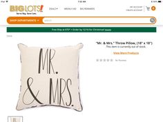 Throw Pillows, Pillows