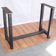 Industrial Steel I Beam Bar Base Kitchen Island Heavy Metal Iron Table Desk Legs Image 1 Stainless Steel Table Legs, Steel Table Base, Island Table, Steel Table Legs, Kitchen Island Bar, Kitchen Island Table, Table Bases, Stainless Steel Table, Welding Table