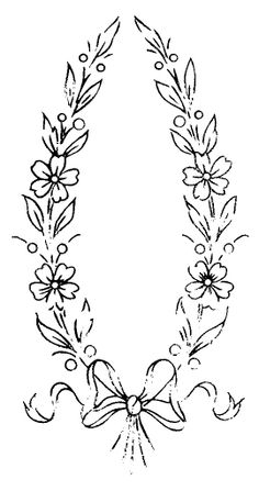 the letter o is made up of flowers and leaves, vintage line drawing or engraving