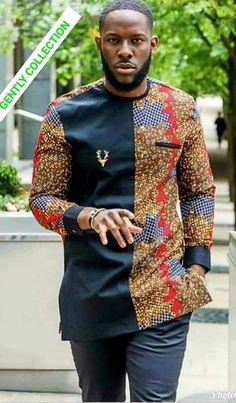 Ankara Men Styles, Men African Wear, Dashiki For Men, African Print Shirt