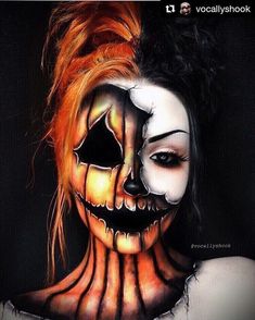 Make Up Guide, Co Washing, Body Painting Art, Creepy Halloween Makeup, Scream Halloween