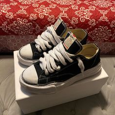 Size/11 Black/ Stable Condition Mason Mahira Shoes, Maison Mihara Shoes, 16th Birthday Outfit, Mihara Shoes, Maison Mihara Yasuhiro, Maison Mihara, 16th Birthday, Birthday Outfit, Mens Shoes Sneakers