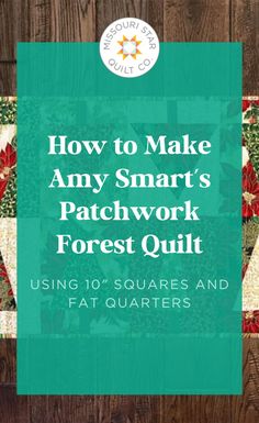 Get this Christmas Patchwork Forest Wall Hanging Quilt Pattern Ideas and tutorial! Quilt Pattern Ideas, Missouri Star Quilt Company Tutorials, Missouri Star Quilt Tutorials, Layer Cake Patterns, Forest Quilt, Wall Hanging Quilt, Missouri Quilt, Amy Smart, Christmas Patchwork