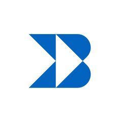 the letter k is blue and has an arrow in it's center, as well as