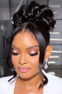 Hairstyles With Wigs For Women, Bridal Headpieces Black Bride, Tiara Hairstyles Black Women, Bridal Bun Hairstyles Black Women, Md Hairstyles Black, Bride Made Hairstyles, Bride Hairstyles Half Up Half Down Black Women, Civil Wedding Hairstyle Brides, Hair For Wedding Black Women