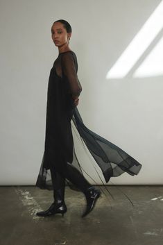 Thea Sheath Dress – Kamperett Chic Sheer Organza Maxi Dress, Sheer Silk V-neck Dress, Kamperett Bride, Sheer Panel Dress Black, Late November, Black Sheer Dress Runway, Vintage Slips, Sweater Jumpsuit, Couture Tops