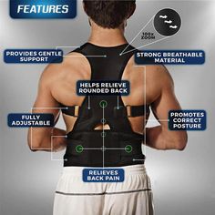 Magnetic Posture Corrector – Store4fit Posture Support Brace, Correcting Posture, Posture Correction Brace, Posture Correction Exercises, Shoulder Posture, Posture Corrector For Men, Posture Brace, Back Posture Corrector, Middle Back Pain