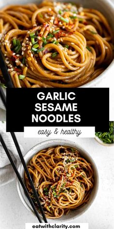 Garlic Sesame Noodles