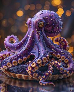 an octopus figurine sitting on top of a table