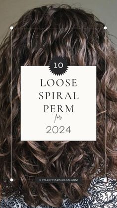 Looking for a fresh and trendy hairstyle in 2024? Check out these 10 loose spiral perms! 
Perfect for adding volume and texture, these curls bring a touch of effortless beauty to your look. 
Whether you're aiming for a casual vibe or something more polished, these spiral perms are versatile and stylish. 
Don't miss out on this fabulous hair trend! Highlighted Permed Hair, Cute Permed Hairstyles, Healthy Permed Hair, Loose Perms For Long Hair, Perm Rods On Natural Hair Long, Lose Spiral Perm, Large Spiral Perm, Womens Perms 2024, Spiral Perm Vs Regular Perm