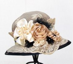 Summer Hat Style, Edwardian Hat, Classy Hats, Lace Hat, Vintage Style Hat, Vintage Millinery, Trendy Hat, Hat Style