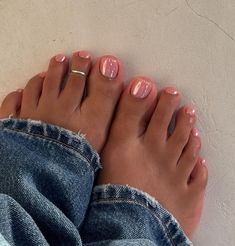 Orange Toe Nails Ideas, Aesthetic Nails 2024, Nagel Tips, Pink Nail Polish, Pink Nail, Neutral Nails, Minimalist Nails, Classy Nails, Chic Nails