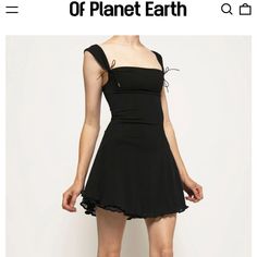 Of Planet Earth Anna - Black Mini Dress Uk 14 = Us 10 But Could Fit A Us 8. Super Cute Just Not Exactly My Style! Layered Dress, Mini Slip, Mini Dresses For Women, Linen Pants Women, Mini Slip Dress, Layer Dress, Lace Hem, Long Sleeve Bodycon, Sleeveless Mini Dress