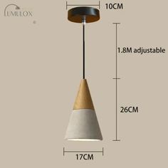 an image of a light fixture with measurements for the size and width in front of it