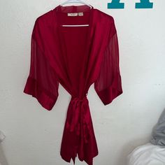 Almost Brand New, Silky Robe Silky Robe, Sleepwear Robe, Women's Intimates, Victoria's Secret, Brand New, Red, Women Shopping, Color