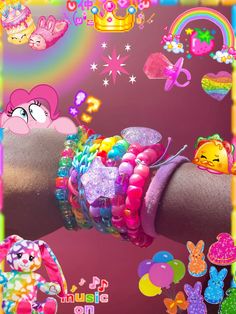 🌈💜🩷❤️🧡💛💚💙💜🦄🍭 #decora #decorakei #party #partycore #kidcore  #mlp #shopkins #peeps #buildabearworkshop #buildabear #mecore  #cupcakes  #cupcaikez #partykei #princess Kidcore Birthday Party, Kandi Aesthetic, Kidcore Pfp, Scene Kid Art, Kidcore Aesthetic